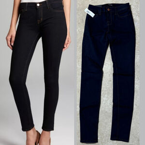 J Brand Mid Rise Skinny Jeans Ink Blue Women’s Size 24 Aritzia Zip Fly NWT